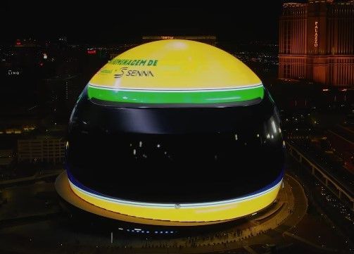 Ayrton Senna ganha homenagem em ponto turístico de Las Vegas