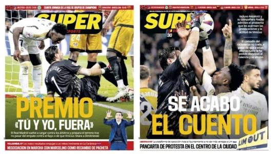 Capas do jornal Superdeporte desta terça (7) e quarta (8)