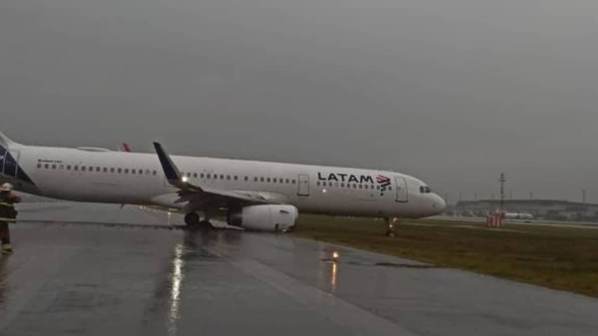 Aeroporto de Florianópolis é fechado após aeronave derrapar na pista