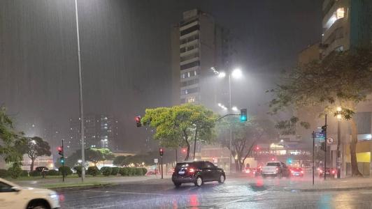 Capital tem previsão de chuva para qualquer hora do dia