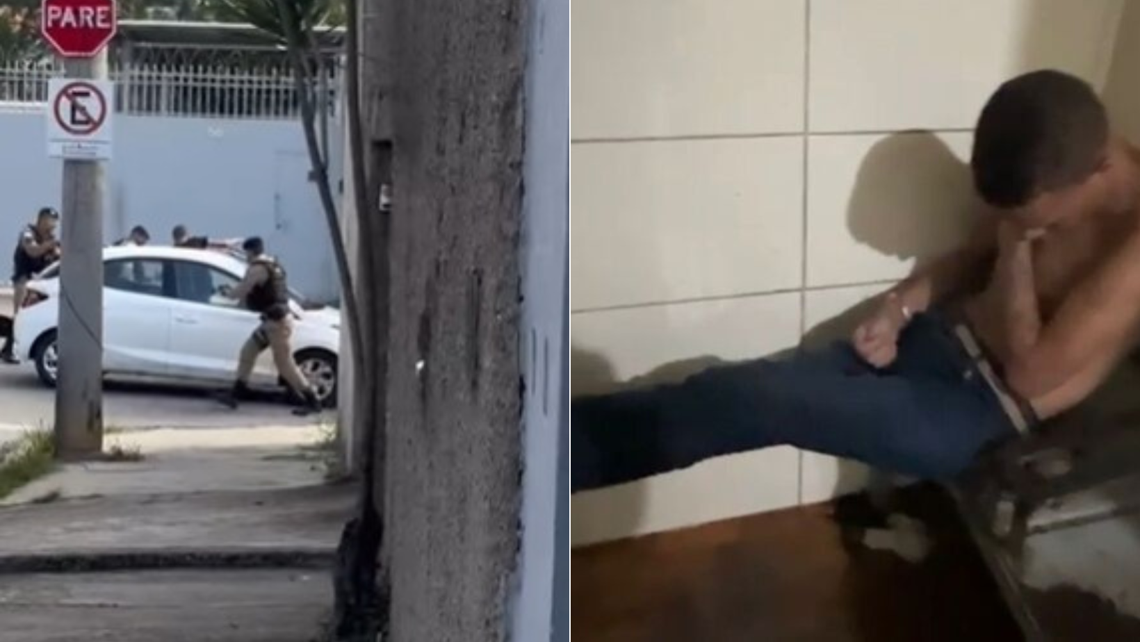 Vídeo: ‘Capitão América’ do mal é preso por furtar carros em BH e diz cometer crime por depressão