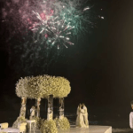 A poucos dias do Mundial, Jhon Arias, do Flu, se casa em hotel de luxo na Colômbia