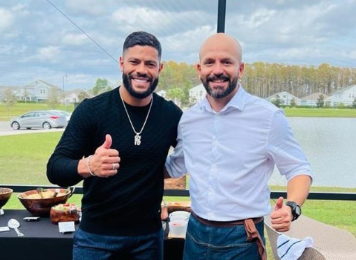 Atleticano que fez almoço para Hulk nos EUA se encanta com humildade do ídolo