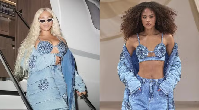 Veja quanto custa o look da marca mineira usado por Beyoncé ao desembarcar no Brasil
