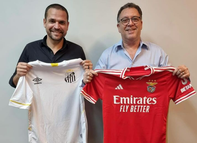 Presidente do Santos revela oferta oficial do Benfica por Marcos Leonardo