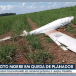 Avião planador cai em canavial no interior de São Paulo