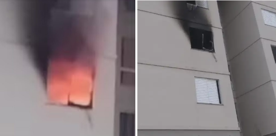 Apartamento pega fogo e mata criança de quatro anos na Bahia; hidrantes estavam sem água