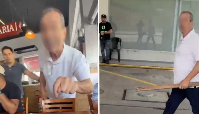 Vídeo: dono de padaria ameaça agredir cliente que usava notebook em Barueri (SP)