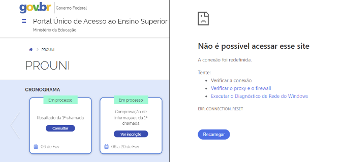 Prouni 2024: site fica fora do ar no dia da divulgação dos resultados