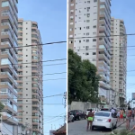 Construtora de prédio evacuado em Praia Grande vai pagar hospedagem para moradores