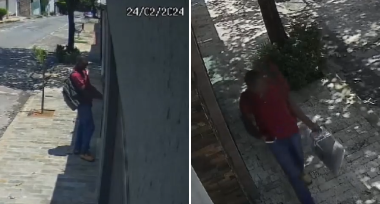 Vídeo: ladrão invade casa no Planalto, em BH, e furta notebooks e computador da Apple