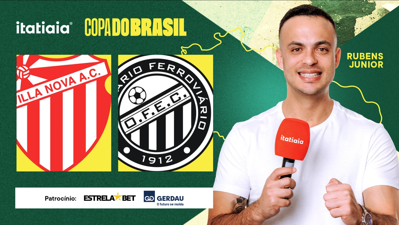 Villa Nova x Operário-PR: assista à transmissão da Itatiaia na Copa do Brasil