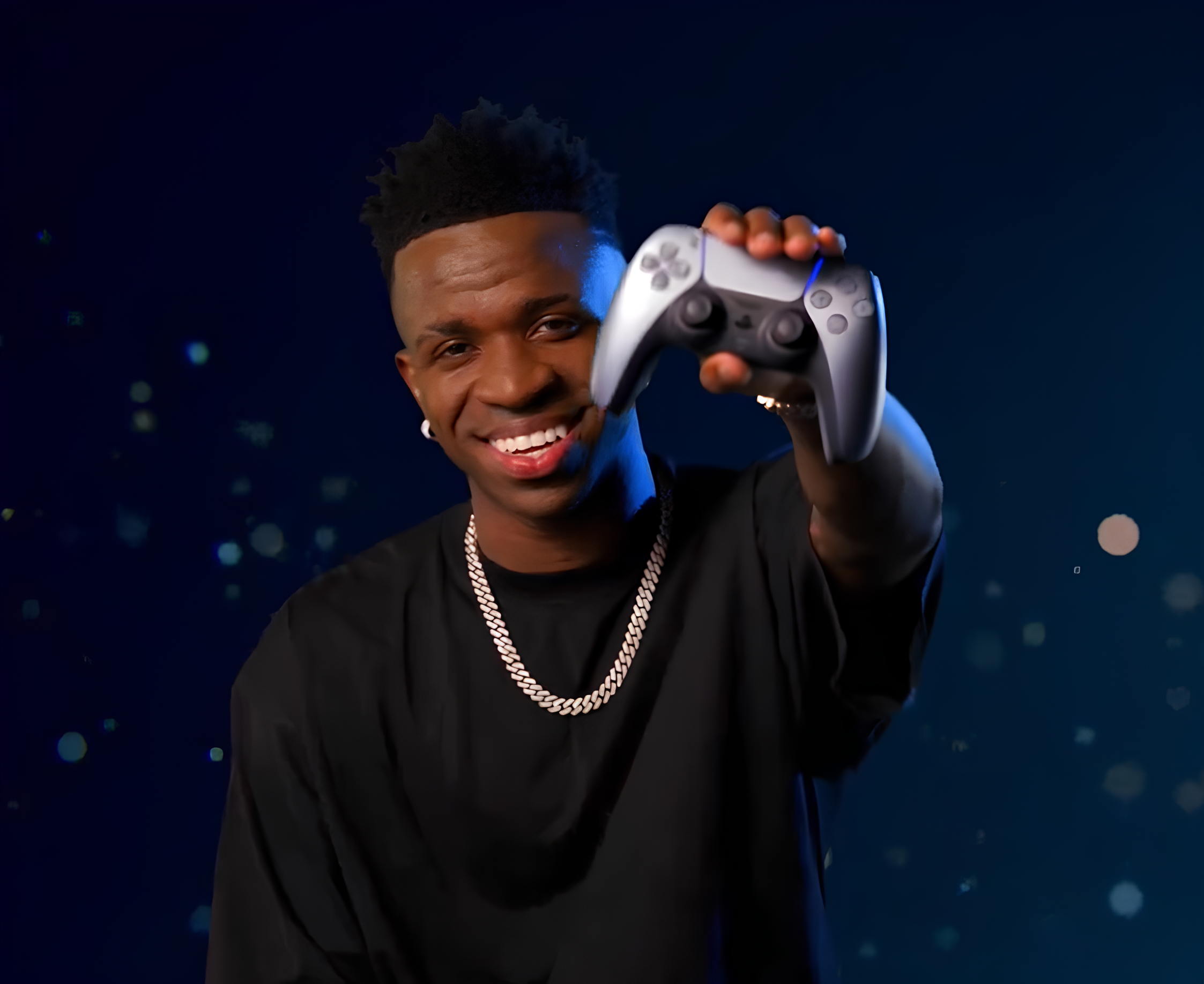 Vini Jr. se torna garoto-propaganda e embaixador da PlayStation