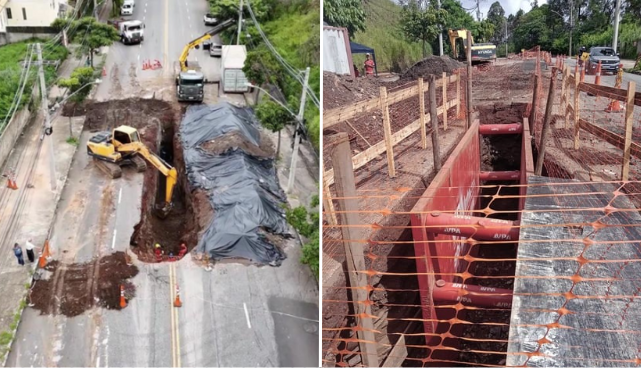 Cratera no Belvedere: após embargar obras, Ministério do Trabalho libera reparo