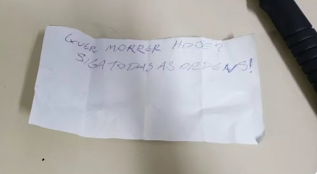 Usando um bilhete como ‘arma’, homem tenta assaltar loja em Vitória, mas acaba preso; entenda