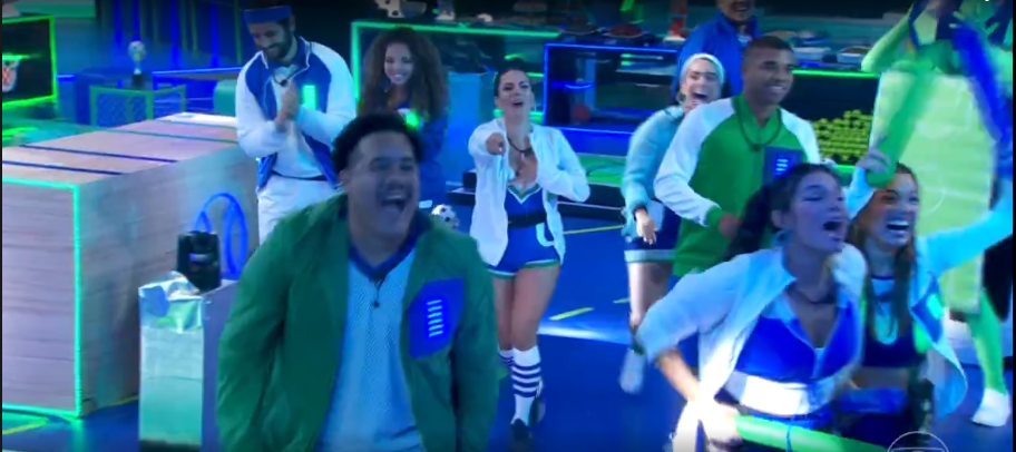 É o Tchan fez os brothers ‘quebrarem tudo’; diversão antes de mais uma eliminação