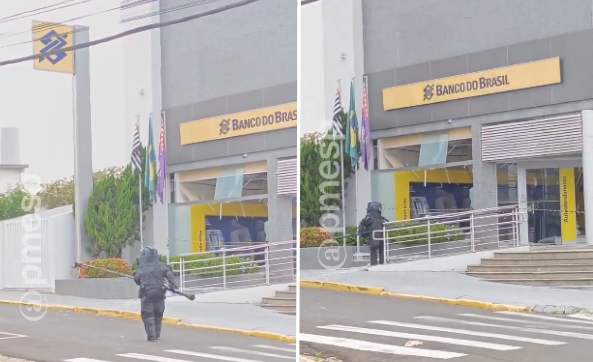 Explosivos instalados em agência bancária são desativados em São Pedro (SP)