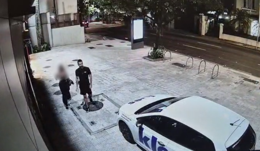 Imagens mostram turista estuprada no RJ entrando em prédio de suspeito; veja vídeo