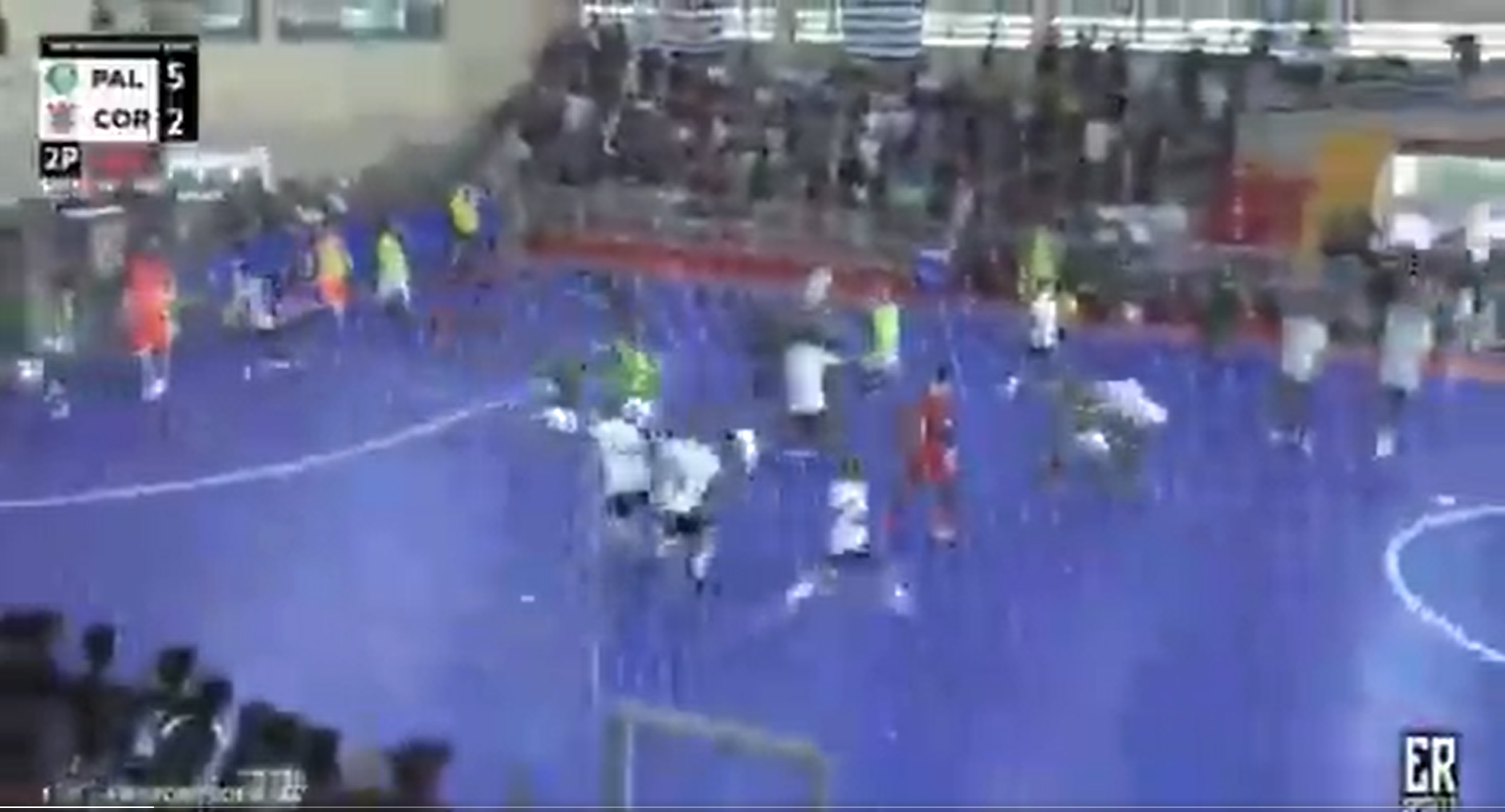 Palmeiras x Corinthians em final de futsal sub-18 termina em pancadaria