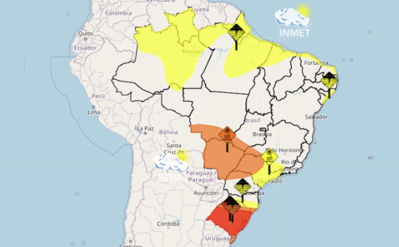 Onda de calor, temporais e risco de deslizamento: veja as regiões do país sob alerta