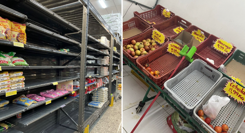 Cidades têm supermercados vazios após enchentes no RS; maior desafio é encontrar água