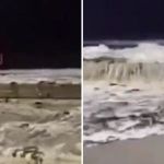 Em meio a enchentes, mar do litoral gaúcho tem ressaca com ondas de até três metros