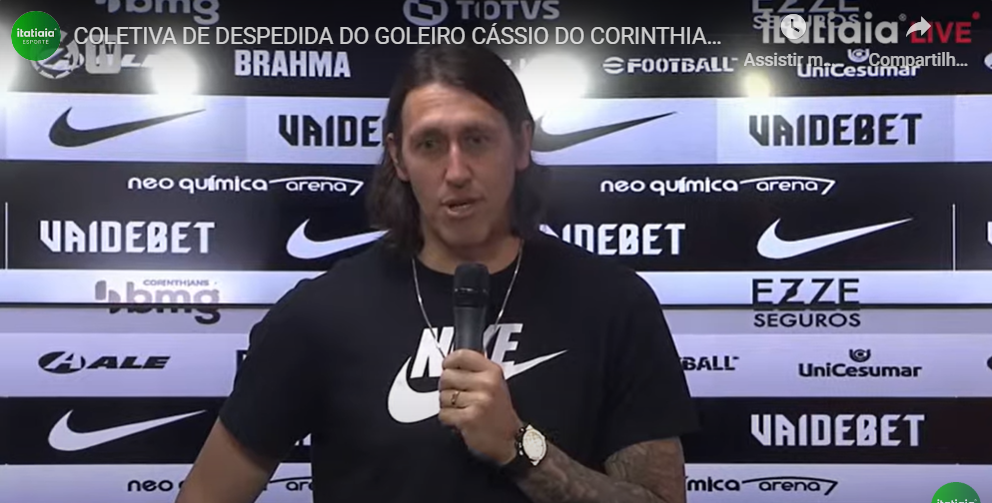 De saída do Corinthians para o Cruzeiro, Cássio elege a principal defesa que fez