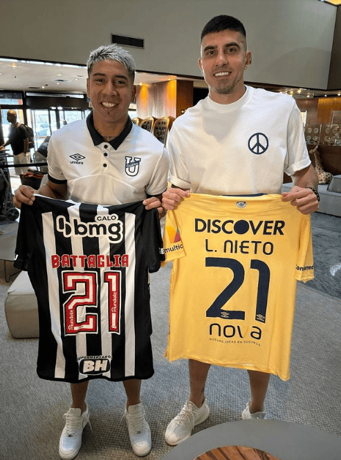 Rodrigo Battaglia e Luciano Nieto jogaram juntos no Huracán