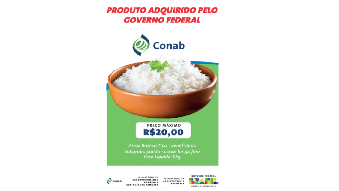 Arroz importado deve chegar aos mercados em até 60 dias