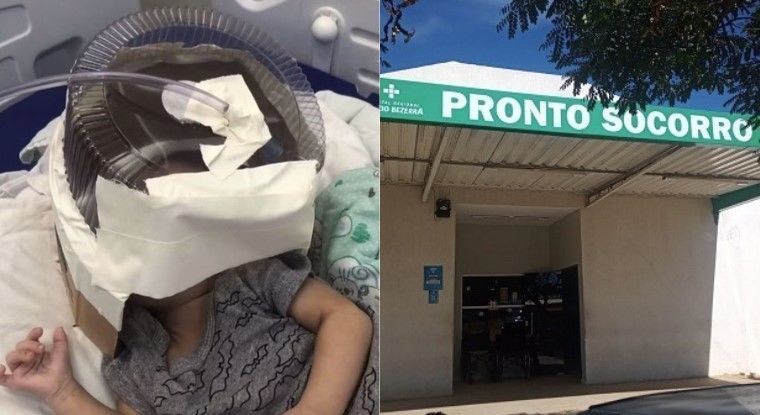 Morre bebê que usou embalagem de bolo como máscara de oxigênio improvisada