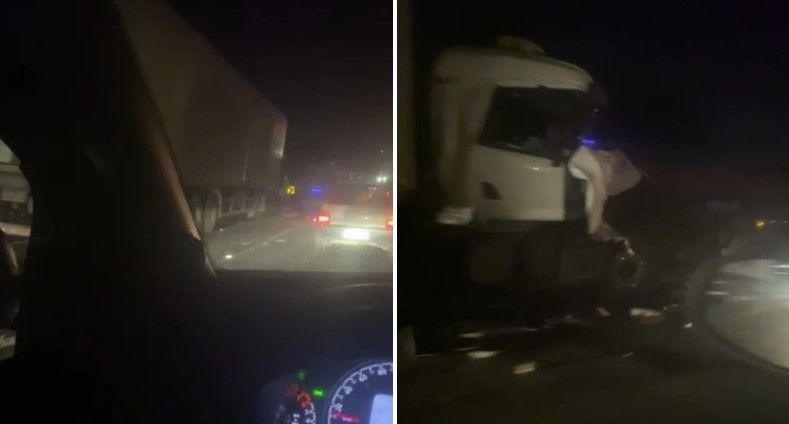 Acidente deixa um ferido e complica trânsito na Fernão Dias, no Sul de Minas