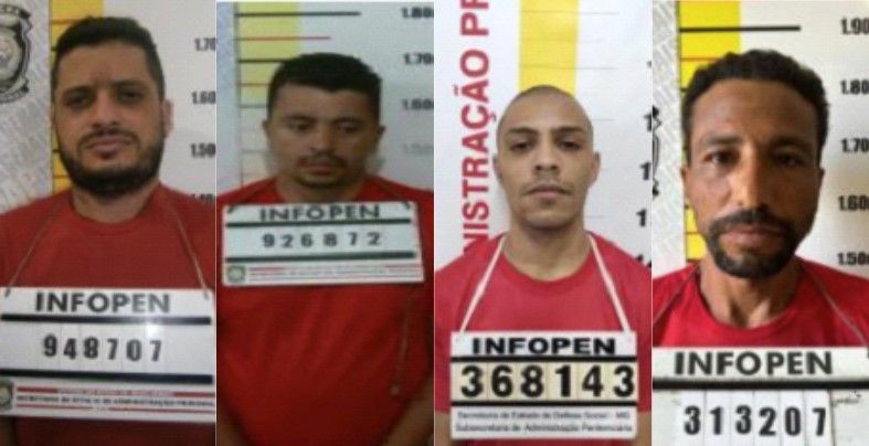 Quatro foragidos após saidinha temporária de fim de ano em MG são recapturados