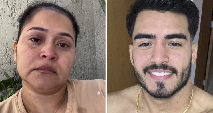 Mãe de influenciador morto em acidente chora ao falar sobre o filho: 'meu coração está partido'