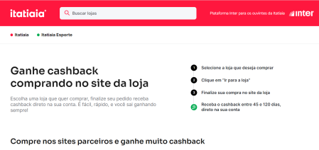 Shopping Itataia é a plataforma de descontos e cashback da Itatiaia