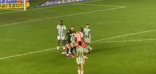 Ex-Cruzeiro é expulso de jogo por dar soco em torcedor que invadiu o gramado
