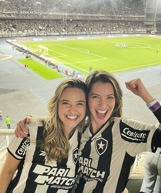 Atrizes da Globo revelam que assistiram a jogo do Botafogo no Nilton Santos