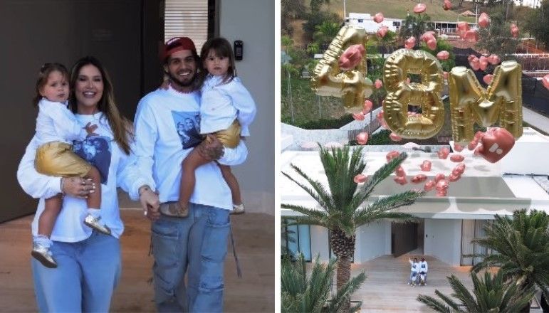 Virgínia Fonseca comemora 48 milhões de seguidores com vídeo em nova mansão da família