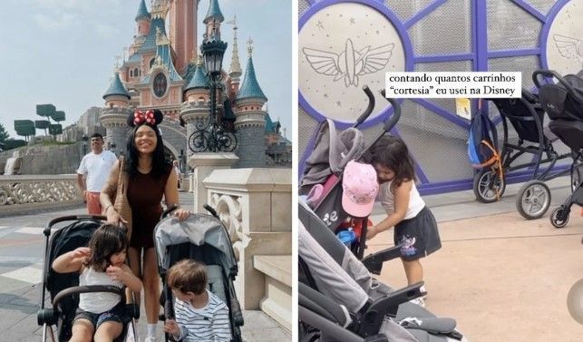 Brasileira 'rouba' ao menos 10 carrinhos de bebê na Disney ao confundi-los com cortesia