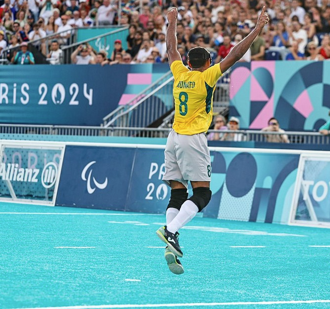 Brasil vence França no futebol de cegos e avança às semifinais na Paralimpíada