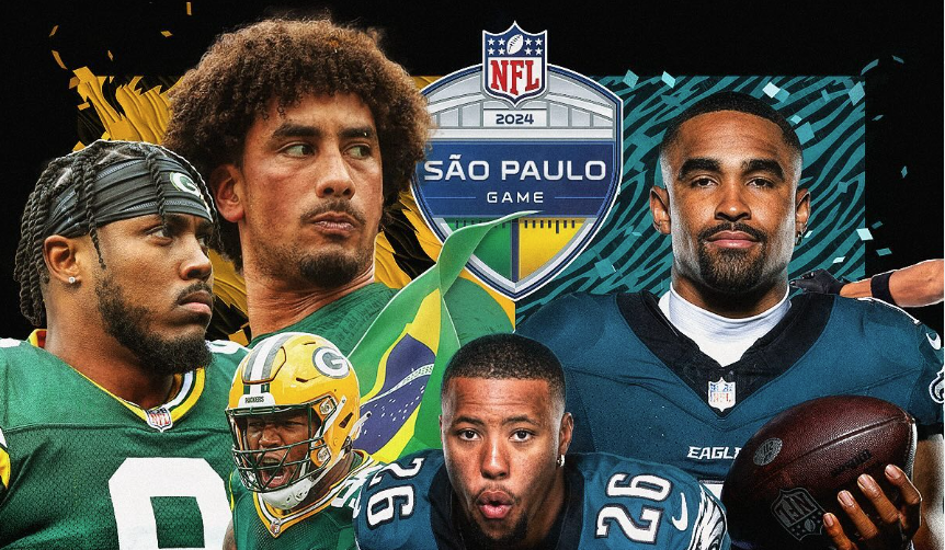 Em São Paulo, Eagles e Packers fazem o primeiro jogo da NFL no Brasil