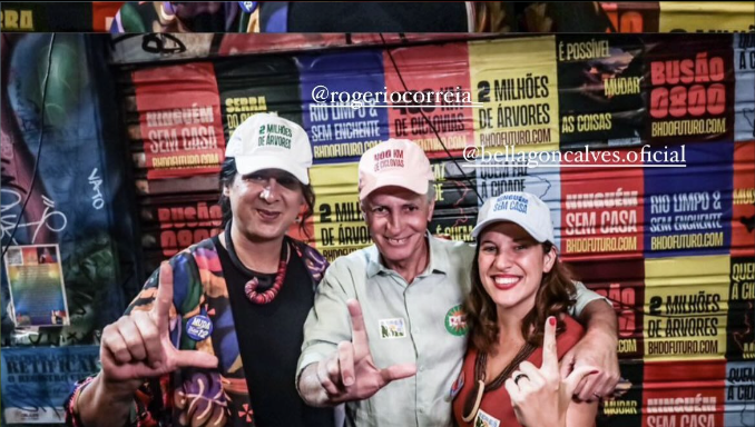 Após dizer que união da esquerda estava próxima, Duda Salabert encontra com Rogério e Bella