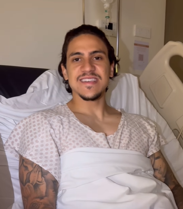 Pedro, do Flamengo, passa por cirurgia e manda recado aos torcedores