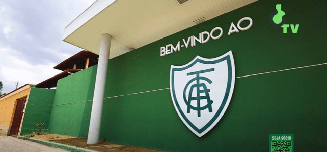Portaria do CT Lanna Drumond, do América, após obras de revitalização