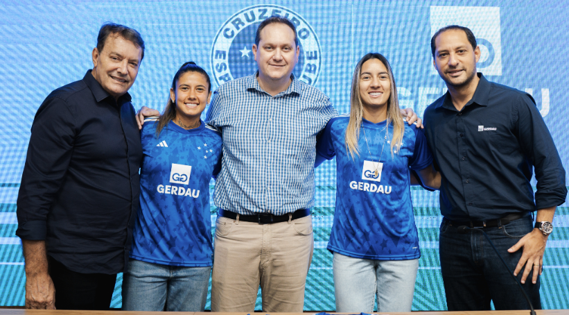 Futebol feminino: Cruzeiro renova contrato de patrocínio com Gerdau