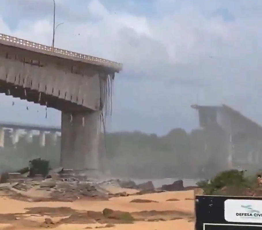 Autoridades buscam possíveis vítimas de queda de ponte entre Tocantins e Maranhão