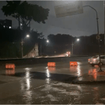Vídeo: Avenida Teresa Cristina é totalmente fechada por risco de transbordamento do Córrego Ferrugem