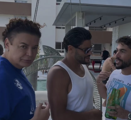 Após casamento, Hulk curte ‘after’ em casa com celebridades e amigos