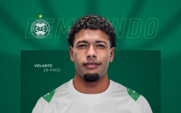 Ex-Cruzeiro, Filipe Machado é emprestado pelo Vitória ao Coritiba