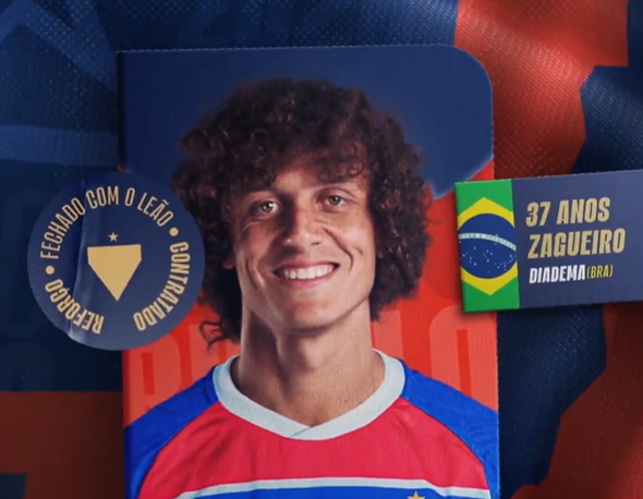Fortaleza anuncia contratação do zagueiro David Luiz, ex-Flamengo e Seleção