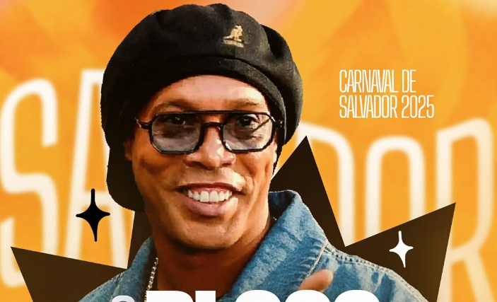 Ronaldinho Gaúcho desfilará em bloco no Carnaval de Salvador; veja detalhes